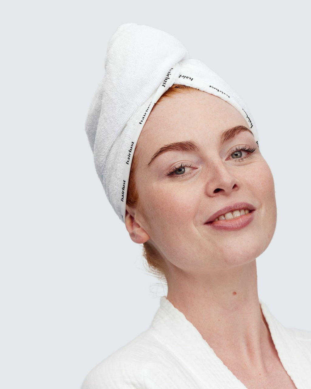 Bamboo Hair Towel Wrap | White